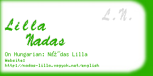 lilla nadas business card